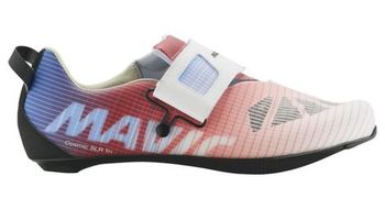 Zapatillas de triatlon mavic cosmic slr azul blanco rojo