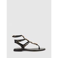 kotris sandalias sandalia de dedo k-3017 negro para mujer