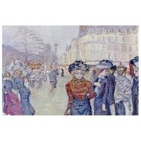 legendarte - cuadro lienzo impresion digital - place clichy 190607 - pierre bonnard - decoracion pared cm 40x60
