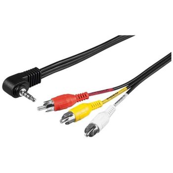 Goobay Cable Jack 3.5mm a 3xRCA 1.5m Negro