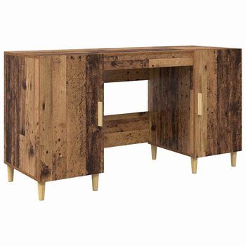 Escritorio | Mesa De Trabajo Madera Vieja 140 X 50 X 75 Cm Madera Contrachapada