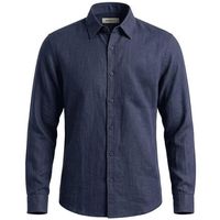 40weft camisa manga larga braid 31642670 - 56025-w1738 blu para hombre