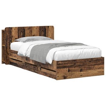 Estructura De Cama Con Almacenamiento Y Cabecero 80 X 200 Cm Vidaxl
