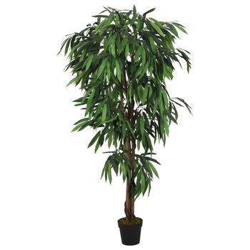 Árbol De Mango Artificial Con 600 Hojas Verde 150 Cm Vidaxl