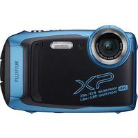 fujifilm finepix xp140 tough compact camera - sky blue blue