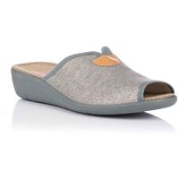 cm confort pantuflas zapatilla de casa abierta - acero para mujer