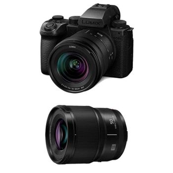 Cámara Mirrorless Panasonic Lumix S5IIX 24.2MP Full-Frame 20-60mm f3.5-5.6 + 50mm f1.8 4K UHD WIFI