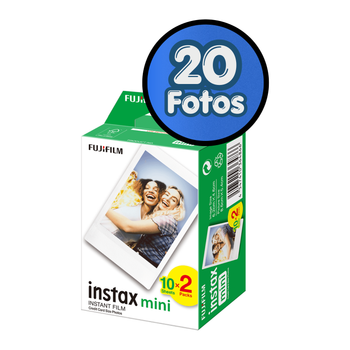 Fujifilm Instax Mini - 20 / 40 / 60 / 80 Papel Fotográfico Fotos Instax Mini Película Brillo Fotográfica Instantánea | Auto Exposición | Pack Multipack para Cámaras Instantáneas Fujifilm Bundle