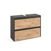 mueble bajo lavabo majest 801 x 62 cm con 2 cajones vicco