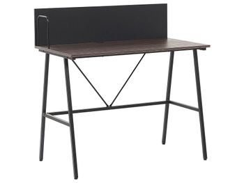 Escritorio  100 cm 52 cm marrón negro