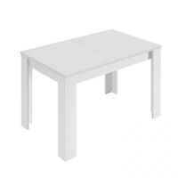 mesa de comedor extensible 123-173x75 cm kendra blanco artik blanco mate 123r173 x 78 x 75cm cm