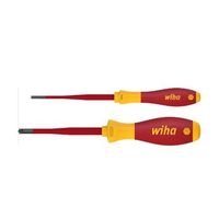 wiha juego de destornilladores softfinish electric slimfix ranurados plusminuspozidriv de 2 unid 36333