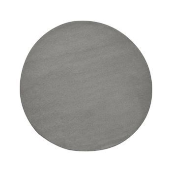 Alfombra Redonda De Lana Alfombra Decorativa Tejida A Mano Salón 140 Cm Gris Vasco