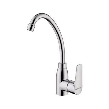 Grifo Infiniton Ach313 Caño Alto Giratorio Acero Inox Cromado 30 Cm
