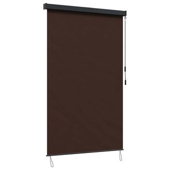 Estor Enrollable Marrón 140 X 250 Cm Tela Y Aluminio Vidaxl
