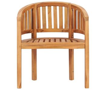Silla con forma de banana de madera maciza de teca