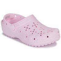 crocs zuecos classic floral cut out clog para mujer