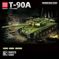 100313 tr90a vehiculo blindado de batalla principal bloques de construccion 1200 piezas kit de modelo de ensamblaje adorno coleccionable para aficionados