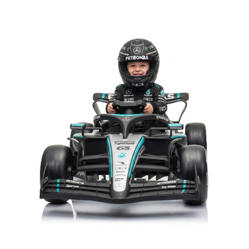 Formula 1 Mercedes Amg Petronas Negro - Coche Eléctrico Infantil Para Niños Batería 12v Con Mando Control Remoto
