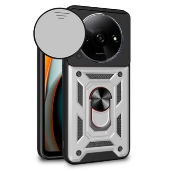 Cool Carcasa para Xiaomi Redmi A3 Hard Ring Plata