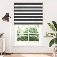 estor cebra  persiana cebra negro 150x230 cm tejido ancho 1459 cm poliester cfw2506237