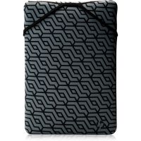 hp reversible protective 141-inch geo laptop sleeve 141 funda negro gris