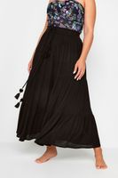 yours falda larga playera negra mujer curvy y tallas grandes yours