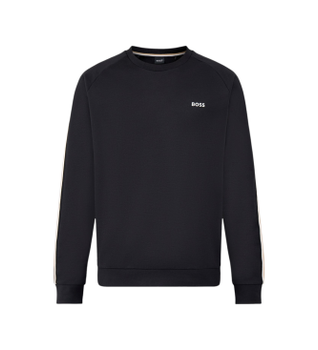 BOSS para hombre. 50566972 Sudadera Iconic negro (XL), Casual, Algodón, Manga larga