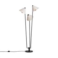 lampara de pie metal bells blanco