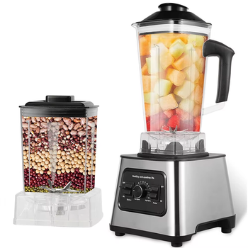 Licuadora Potente 2 en 1, Licuadoras de Mesa, Procesador de Alimentos, para Hacer Smoothies con Hielo en la Cocina, Licuadora de Alta Potencia, Libre de BPA