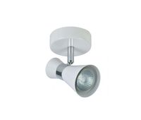 foco 1 luz metal color blanco serie maximo 12cm