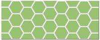 frente de cocina azulejo hexagonal verde 40x200 cm