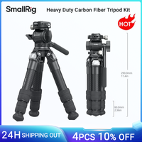 kit de tripode de mesa de fibra de carbono de alta resistencia smallrig para tripode de camara dslr sin espejo compatible con cabezales de video de bola-5025