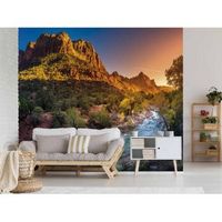 fotomural vinilo atardecer en zion 350 x 250 cm