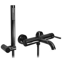 grifo de banera rea lungo black metallic