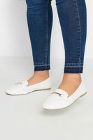 mocasin antelina blanca en ancho especial