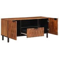 mueble de tv  mueble de salon  gabinete de tv acabado de acacia marron 105 x 33 x 46 cm
