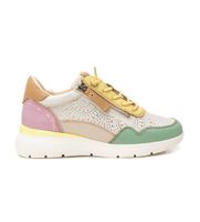 carmela para mujer 16227406-aqua zapatillas de piel 162274 multicolor 40 plano cordones cremallera casual