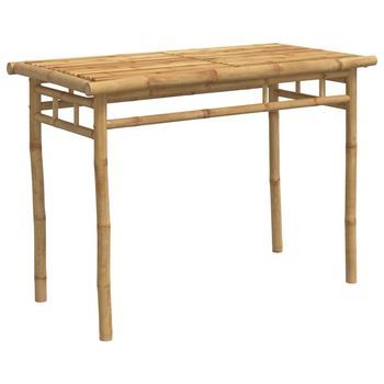 Mesa De Comedor De Jardín | Mesa De Exterior Bambú 110x55x75 Cm