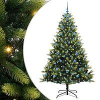 arbol de navidad artificial plegable 300 leds verde 210 cm vidaxl