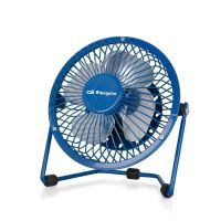 ventilador sobremesa orbegozo pw 1026 8w usb azul 10cm metal