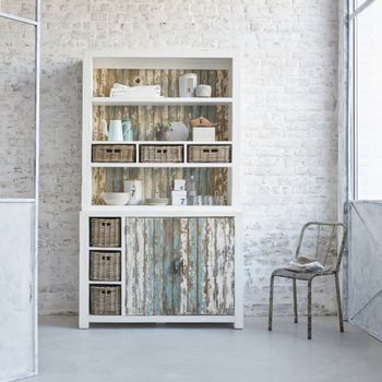 Librería de pino macizo reciclado
