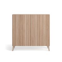 zapatero melamina nogal claro puertas impresas vallado 87x90x27cm