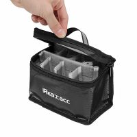 bolsa de seguridad ignifuga e impermeable para baterias lipo realacc 155x115x90mm con asa luminosa