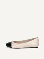 caprice ballerina metallic made of leather and textile with block heel size 385
