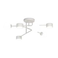lampara de techo varli gris 6 luces