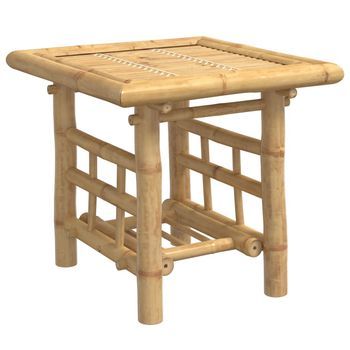 Mesa De Centro De Bambú 45x45x45 Cm Vidaxl