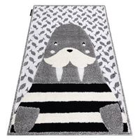 alfombra infantil moderna joy walrus morsa para ninos - estructura d 140x190 cm