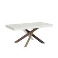 mesa extensible 90x180440 cm fresno blanco patas multicolor 4c