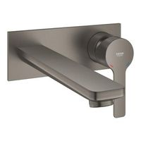 grohe 23 444 al1 lineare monomando de lavabo mural 12 tamano l brushed hard graphite